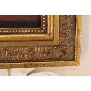 Wazon z Kolorowymi Kwiatami - Martwa Natura - Obraz Olejny Zdobiona Rama