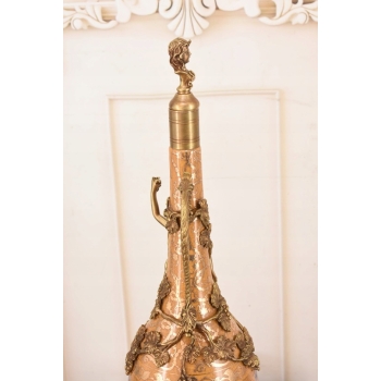 Pałacowa Porcelanowa Karafka - Porcelana + Brąz - Prezent - Dekoracja