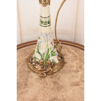 Porcelanowa Karafka Okuta Brązem - Prezent - Kwiat - Prezent