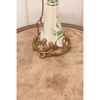 Porcelanowa Karafka Okuta Brązem - Prezent - Kwiat - Prezent