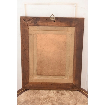 Nikifor Krynicki - Msza w Kościele - Ołtarz - Obraz Akwarela Ołówek