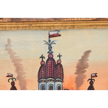 Nikifor Krynicki - Kościół w Krynicy Zdrój - Krynica Obraz Akwarela Ołówek