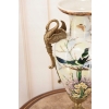 Muzealny Wazon Waza Amfora - Porcelana + Brąz - Ptaki - Dekoracja