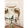 Muzealny Wazon Waza Amfora - Porcelana + Brąz - Ptaki - Dekoracja