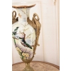 Muzealny Wazon Waza Amfora - Porcelana + Brąz - Ptaki - Dekoracja