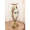 Muzealny Wazon Waza Amfora - Porcelana + Brąz - Ptaki - Dekoracja