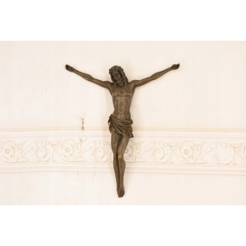 Jezus Chrystus - Krzyż - Droga Krzyżowa - Święta Figura z Brązu 22cm