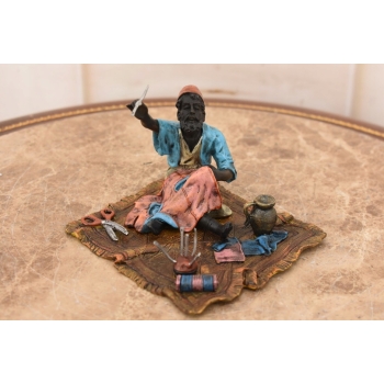 Arabski Krawiec - Arab - Figura Rzeźba z Brązu - Styl Vienna - Kolekcja