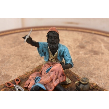 Arabski Krawiec - Arab - Figura Rzeźba z Brązu - Styl Vienna - Kolekcja