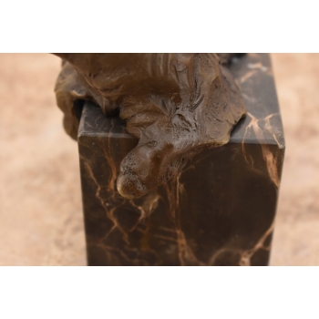 Odpoczywający Miś Polarny - Niedźwiedź - Figura Rzeźba z Brązu - Dekoracja