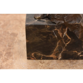 Odpoczywający Miś Polarny - Niedźwiedź - Figura Rzeźba z Brązu - Dekoracja