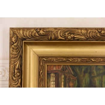 Józef Chełmoński - Modląca się Kobieta - Kapliczka w Lesie - Obraz Olejny