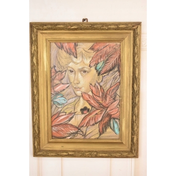 Ignacy Witkiewicz Witkacy 1927 - Pastel - Stary Obraz - Portret Kobiety
