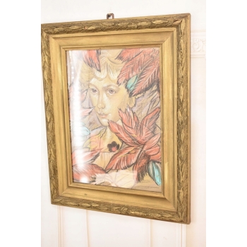 Ignacy Witkiewicz Witkacy 1927 - Pastel - Stary Obraz - Portret Kobiety