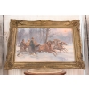 J. Fałat - Wyprawa Na Polowanie - Myśliwska Scena - Stary Obraz Olejny