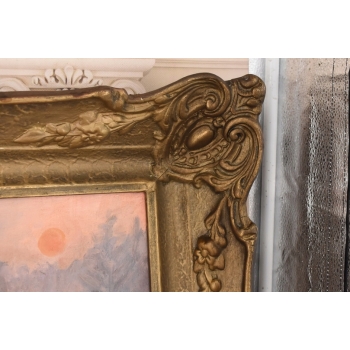 J. Fałat - Wyprawa Na Polowanie - Myśliwska Scena - Stary Obraz Olejny