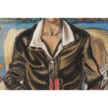 Ignacy Witkiewicz Witkacy 1938 Pastel Obraz Portret Jadwigi Witkiewiczowej