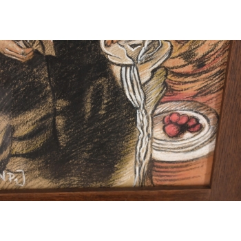 Ignacy Witkiewicz Witkacy 1938 Pastel Obraz Portret Jadwigi Witkiewiczowej