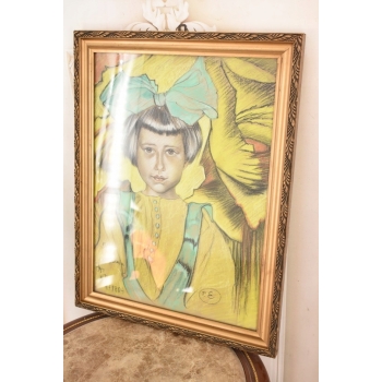 Ignacy Witkiewicz Witkacy 1925 - Pastel Obraz - Portret Anny Nawrockiej