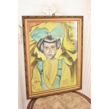 Ignacy Witkiewicz Witkacy 1925 - Pastel Obraz - Portret Anny Nawrockiej