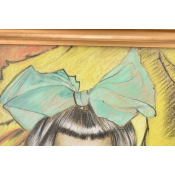 Ignacy Witkiewicz Witkacy 1925 - Pastel Obraz - Portret Anny Nawrockiej