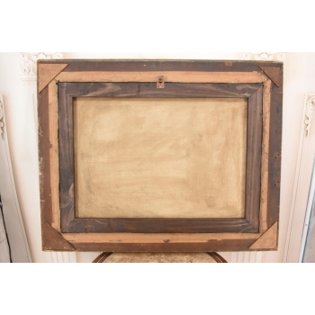 J Fałat - Wyprawa Na Targ - Zimowa Scena - Duży Obraz Olejny Unikalna Rama