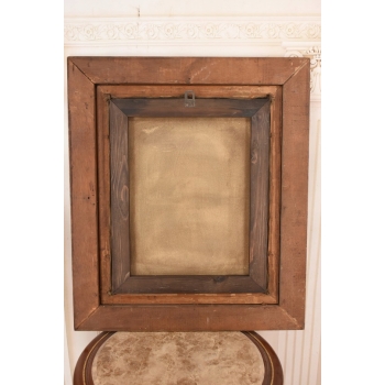 Józef Chełmoński - Zakochana Para w Sadzie - Obraz Olejny - Złota Rama