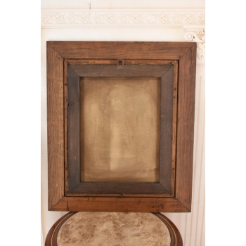 Józef Chełmoński - Kobieta z Koszami - Pejzaż Wsi - Obraz Olejny Złota Rama