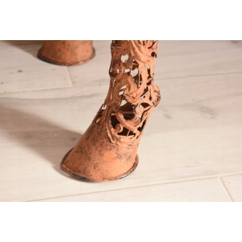 Ogromna Figura - Koń Konik - Rdza - Rzeźba Metalowa Dom - Vintage