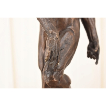 Auguste Rodin Adam - Posąg Akt Mężczyzny - Sygn Rzeźba Figura z Brązu 38cm