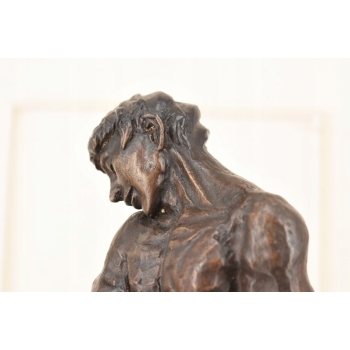 Auguste Rodin Adam - Posąg Akt Mężczyzny - Sygn Rzeźba Figura z Brązu 38cm