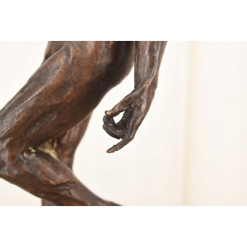 Auguste Rodin Adam - Posąg Akt Mężczyzny - Sygn Rzeźba Figura z Brązu 38cm