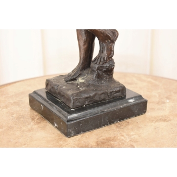 Auguste Rodin Adam - Posąg Akt Mężczyzny - Sygn Rzeźba Figura z Brązu 38cm