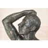 Ogromna Rzeźba wg Auguste Rodin - Męski Akt Adam - Rzeźba Figura z Brązu