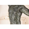 Ogromna Rzeźba wg Auguste Rodin - Męski Akt Adam - Rzeźba Figura z Brązu