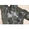 Ogromna Rzeźba wg Auguste Rodin - Męski Akt Adam - Rzeźba Figura z Brązu