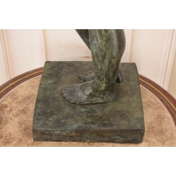 Ogromna Rzeźba wg Auguste Rodin - Męski Akt Adam - Rzeźba Figura z Brązu