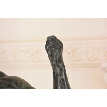 Ogromna Rzeźba wg Auguste Rodin - Męski Akt Adam - Rzeźba Figura z Brązu