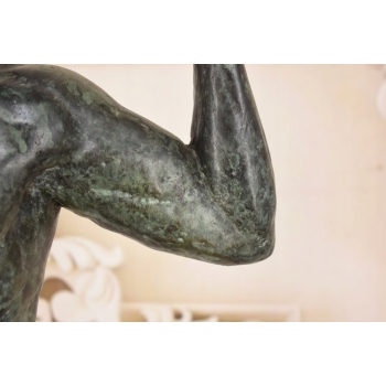 Ogromna Rzeźba wg Auguste Rodin - Męski Akt Adam - Rzeźba Figura z Brązu