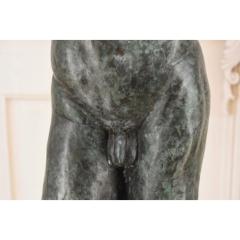 Ogromna Rzeźba wg Auguste Rodin - Męski Akt Adam - Rzeźba Figura z Brązu