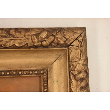 M. Lisowski - Żyd W Okularach Liczący Pieniądze - Obraz Olejny Na Szczęście