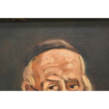 M. Lisowski - Żyd ze Złotymi Monetami - Obraz Symbolizujący Szczęście