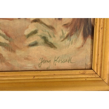 Jerzy Kossak - Ułan Na Koniu w Czasie Zimy - Polski Obraz Olejny