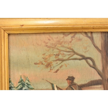 Jerzy Kossak - Ułan Na Koniu w Czasie Zimy - Polski Obraz Olejny