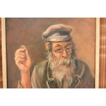 M. Lisowski - Żyd Liczący Pieniądze - Obraz Olejny Symbolizujący Szczęście