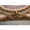 Kryształowe Barokowe Lustro - Złoto Kremowe - 235 x 130 cm - Arystokracja