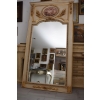 Kryształowe Barokowe Lustro - Złoto Kremowe - 235 x 130 cm - Arystokracja