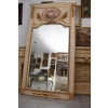 Kryształowe Barokowe Lustro - Złoto Kremowe - 235 x 130 cm - Arystokracja