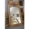 Kryształowe Barokowe Lustro - Złoto Kremowe - 235 x 130 cm - Arystokracja