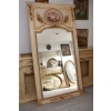 Kryształowe Barokowe Lustro - Złoto Kremowe - 235 x 130 cm - Arystokracja